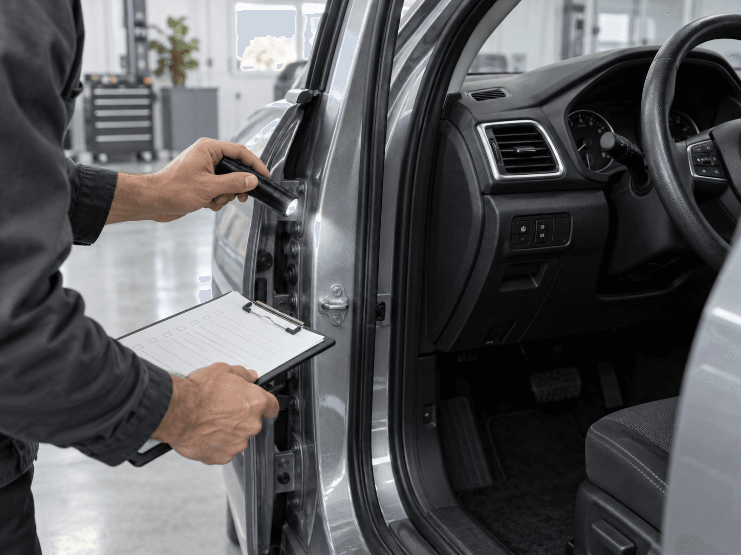 Inspección de un auto usado